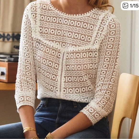 Sezane Tops - Sézane Joss blouse ecru 36 6
